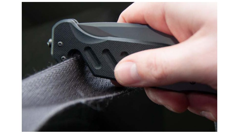 KA-BAR Knives Coypu Folder, G10 Handle, Gray Pocket Clip, Straight Edge, 3085CP