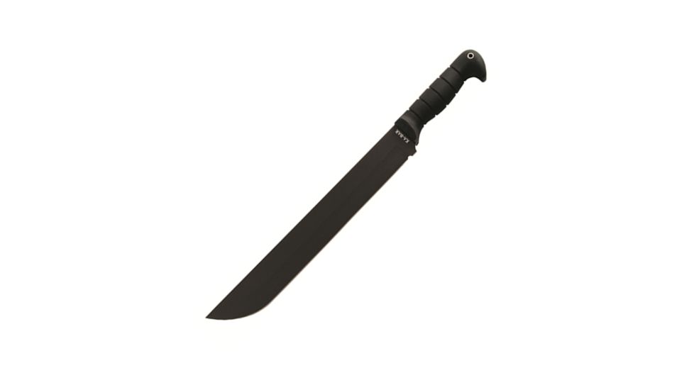 KA-BAR Knives Grass Machete With Cordura Sheath, 1085 Carbon 14in Blade, Black Kraton G Handle, 1279