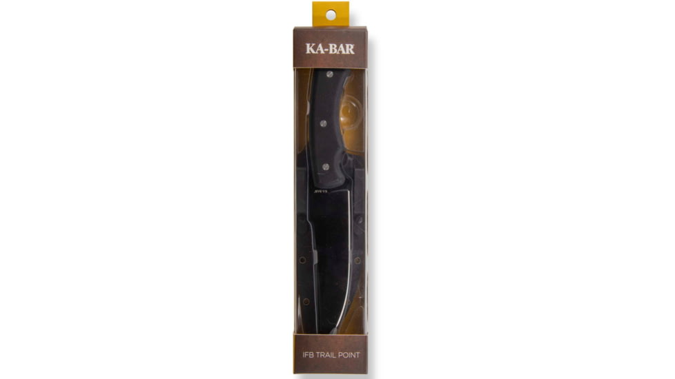 KA-BAR Knives IFB Trail Point Fixed Blade Knife, 6.11in, 8CR13MOV, G10, 5351
