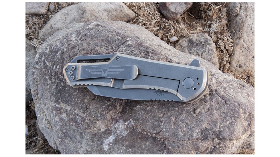 KA-BAR Knives Jarosz Warncliffe Flipper, Tan, 8.375 7508