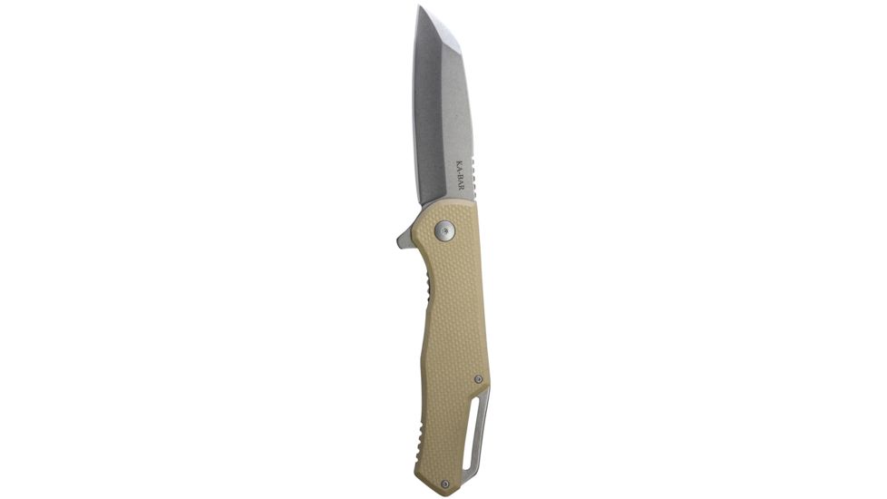 KA-BAR Knives Jarosz Warncliffe Flipper, Tan, 8.375 7508