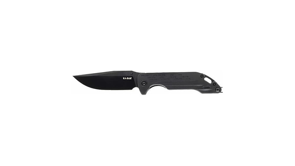 Ka-bar Knives Ka-bar Warthog Folder 3.75 Black Liner Lock D2