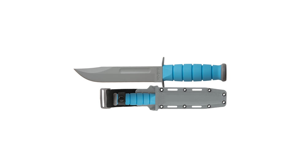 Ka-bar Knives Ka-bar Ussf Space-bar Knife 7'' Fine Edge W/sheath Blk/blue