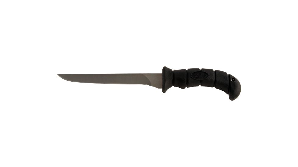 Ka-Bar Knives Ka-Fillet 6in Fishing Knife w/ Plastic Sheath, Clampack, BLACK 4-1450CP-3
