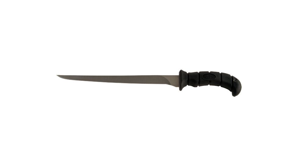 Ka-Bar Knives Ka-Fillet 9in Fishing Knife w/ Plastic Sheath, Clampack, BLACK 4-1451CP-0