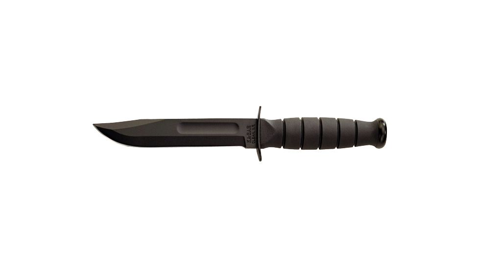 Ka Bar Knives Kb1256 Plain 5 25in Short Ka Bar Black Knife