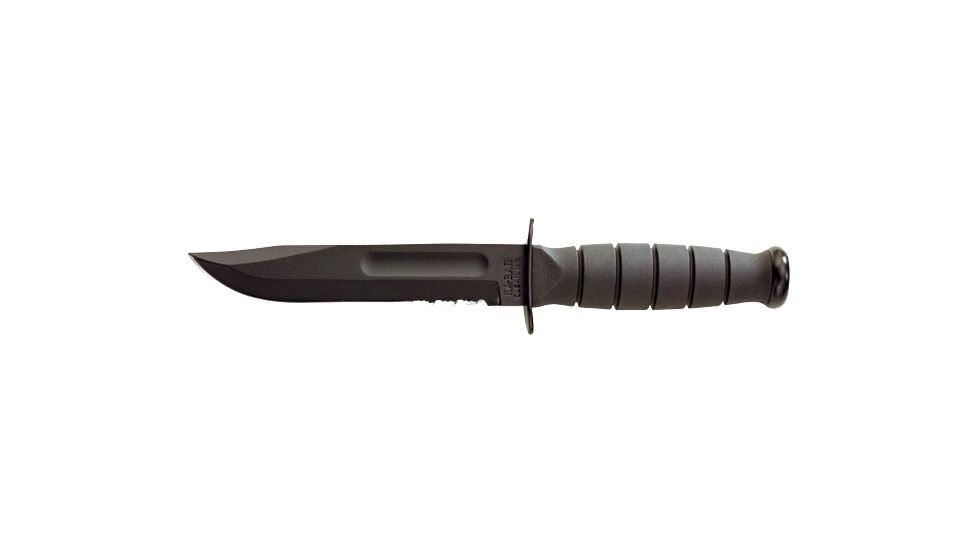 Ka Bar Knives Kb1259 Comboedge 5 25in Short Ka Bar Black Kydex Sheath