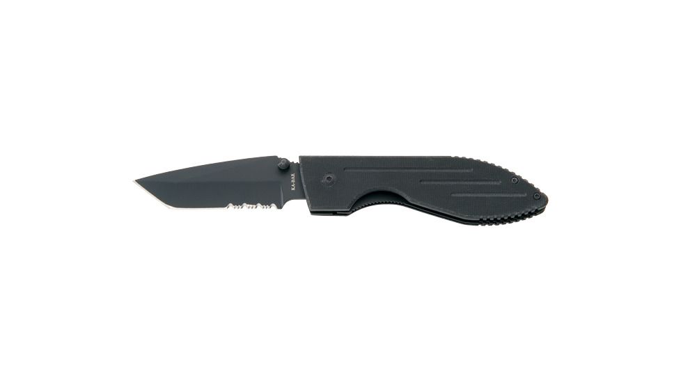 Ka Bar Knives Kb3075 Comboedge Warthog Folder Black G 10 Handle