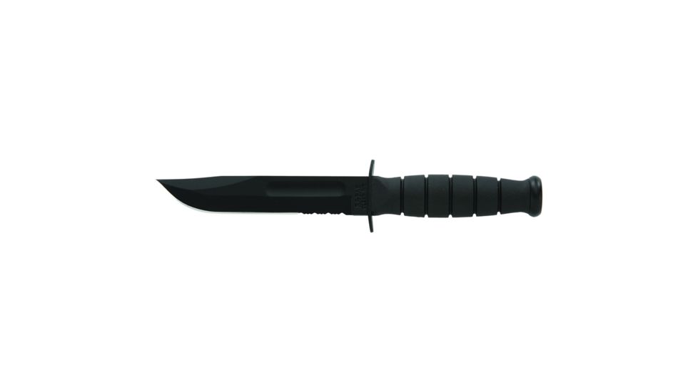KA-BAR Knives Short Knive, High Carbon Steel Blades - Hard Plastic Sheath, 1259-8