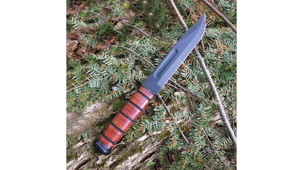 KA-BAR Knives Single Mark Knife, Black, 7 in 1320
