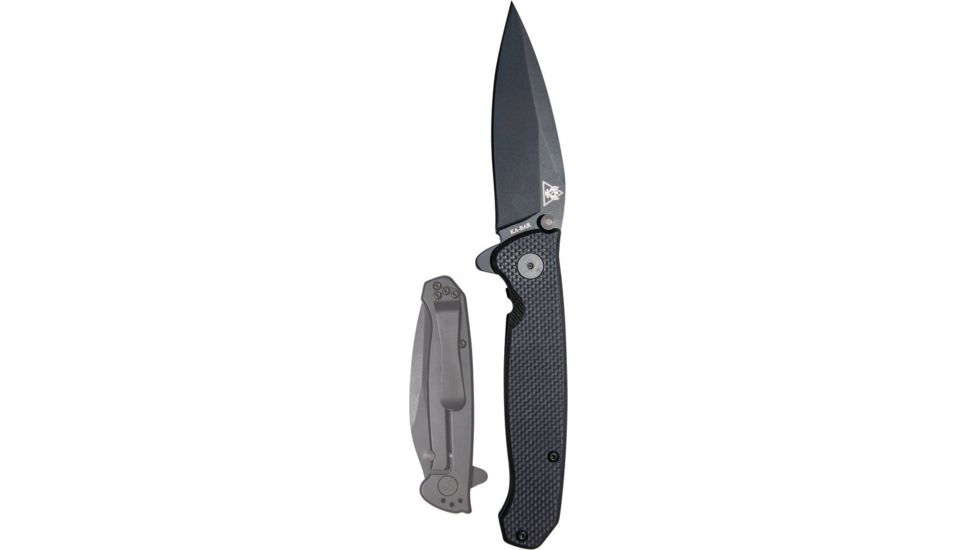 KA-BAR Knives TDI Flipper Folder Knife, Black, 3.5 in 2490