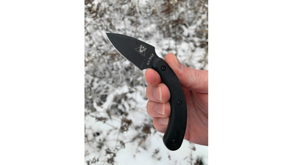KA-BAR Knives TDI Ladyfinger Fixed Blade Knife, 1.875in, AUS 8A Stainles Steel, Zytel, 1494