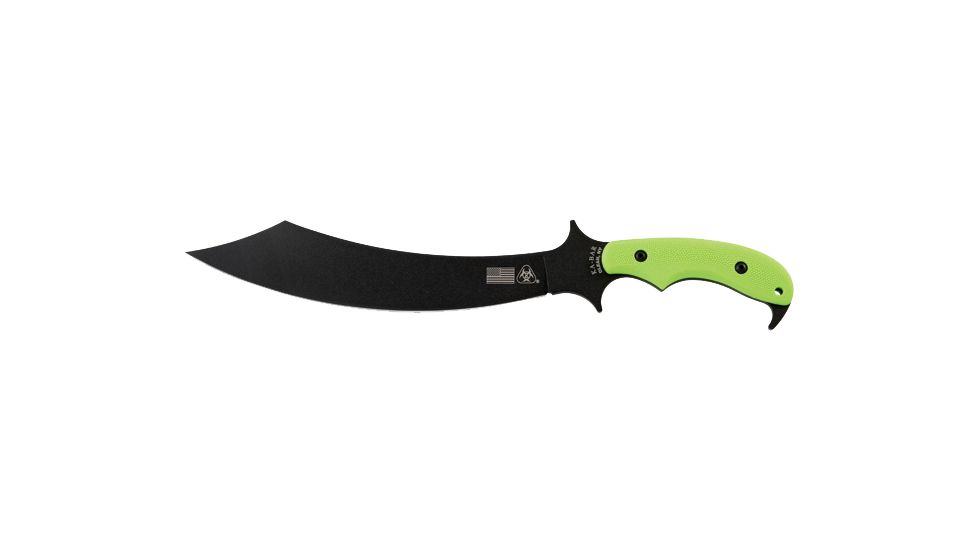 Ka-Bar Knives ZK Swabbie Straight Edge Knife w/ Nylon Sheath, GREEN 2-5706-3
