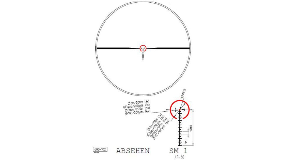 Kahles SM1 Reticle