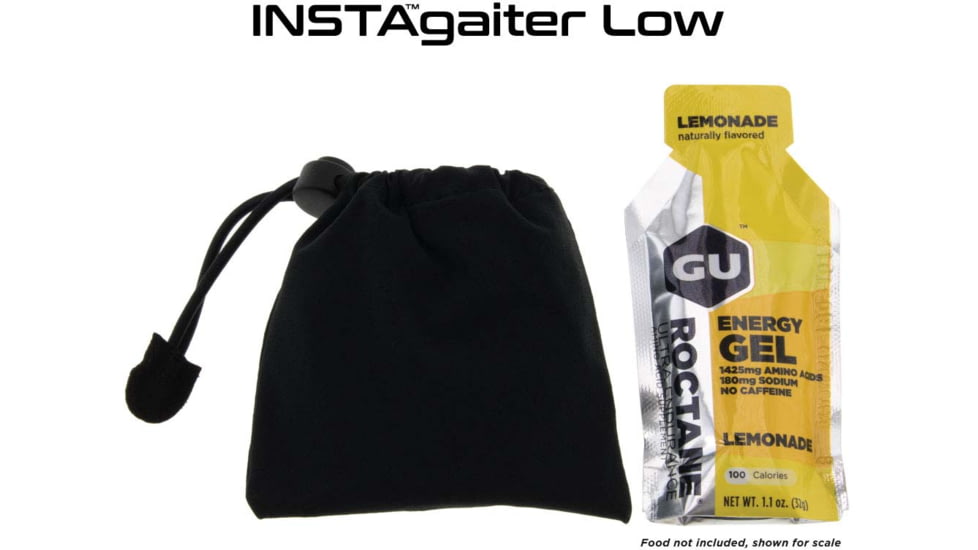 Kahtoola INSTA Gaiters Low, Black/Black, Small - Medium, KT07001