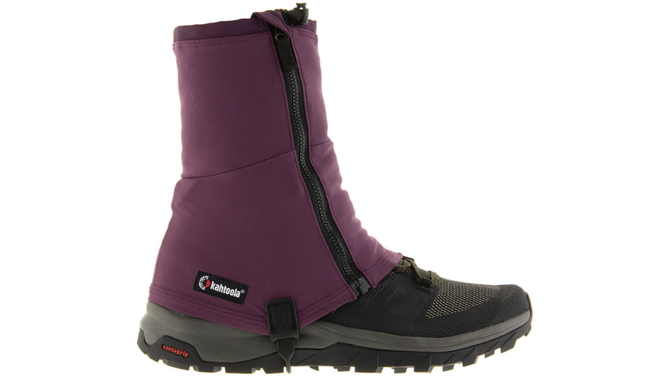 Kahtoola RENA Mid Gaiters, Plum, Large/Extra Large, KT11010