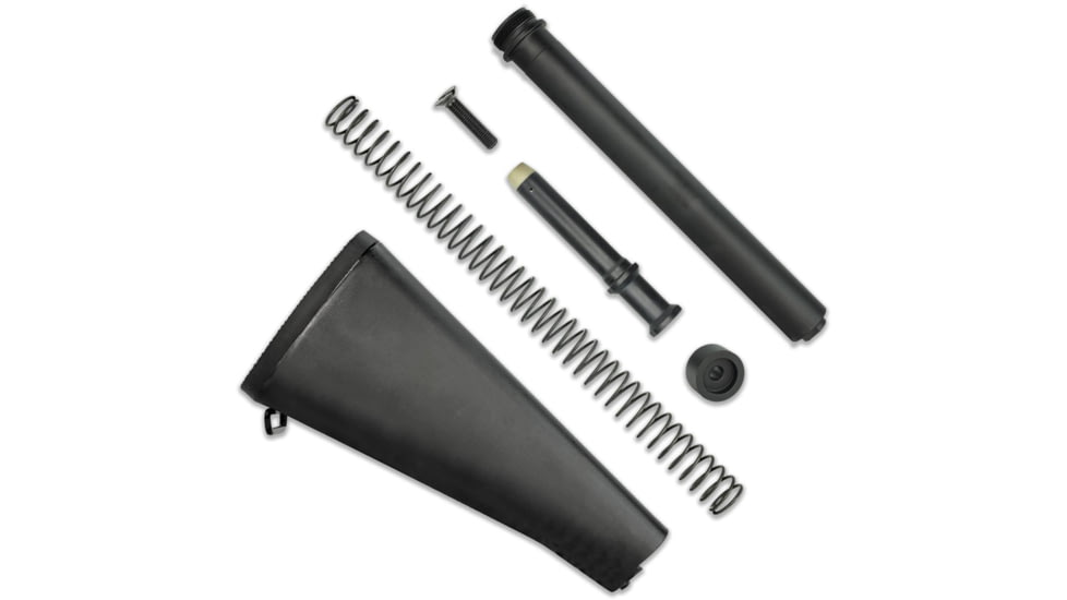 KAK Industry A2 Buttstock Kit, For AR-15, Matte Finish, Black AR15-KT-114