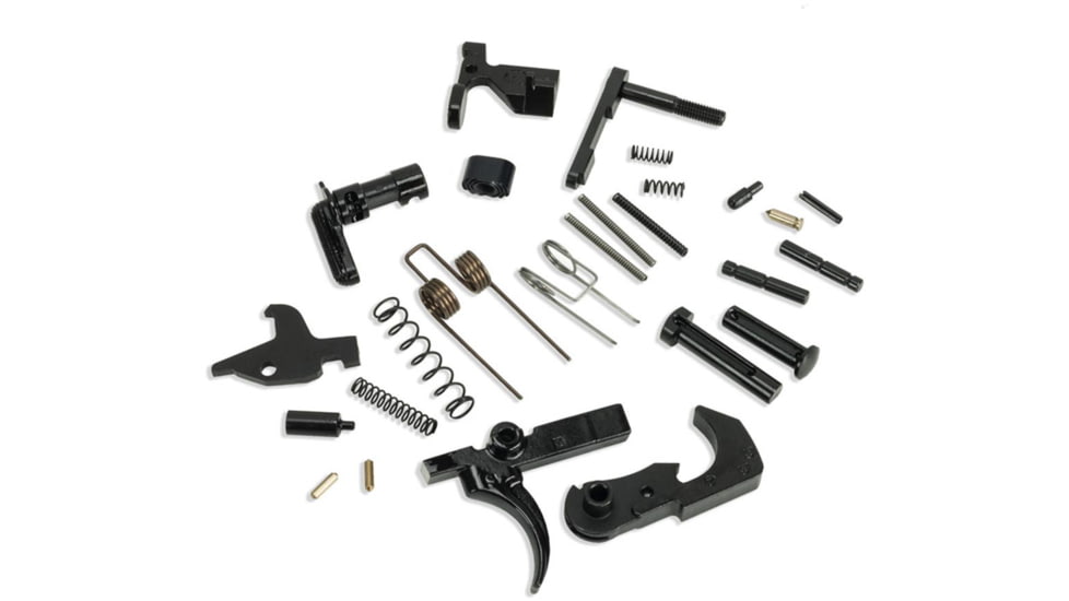 KAK Industry Lower Parts Kit, For AR-15, Black, Does Not Include Grip/Trigger Guard 506-1015-008