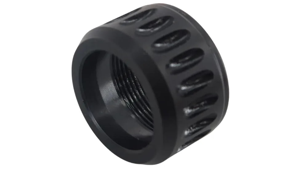 KAK Industry Plan B Thread Protector, 17-4 Stainless Construction, Nitride Finish, Black, Fits Plan B Pattern Tapered Threads, 1.2oz