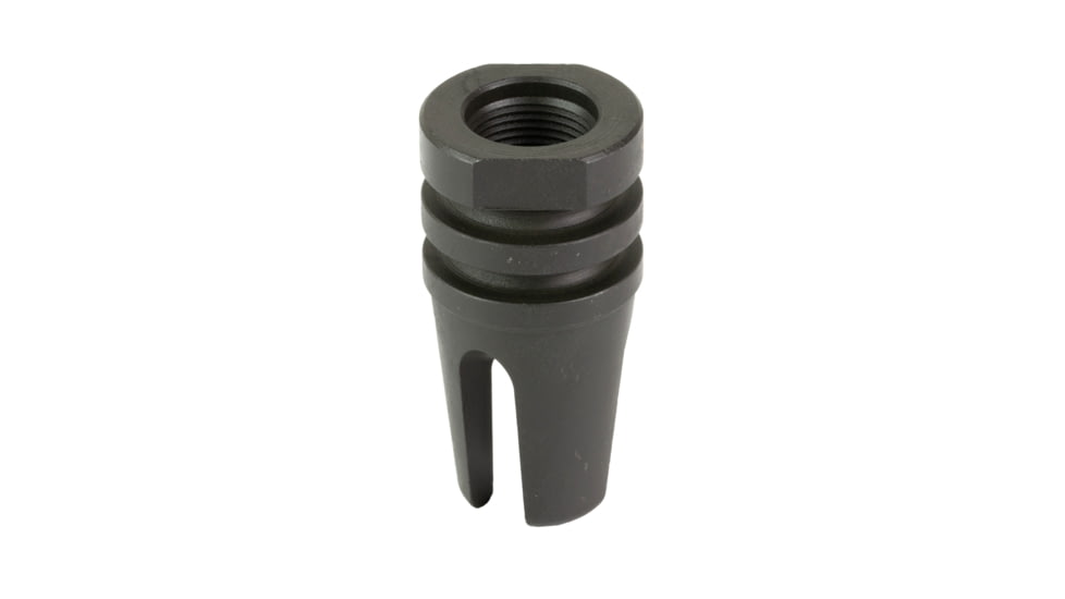 KAK Industry Retro Taper, Flash Hider, 556NATO, Fits AR-15, 1/2x28, Phosphate Finish, 1/2x28, Black, 1-2-28-TAPER-FLASH