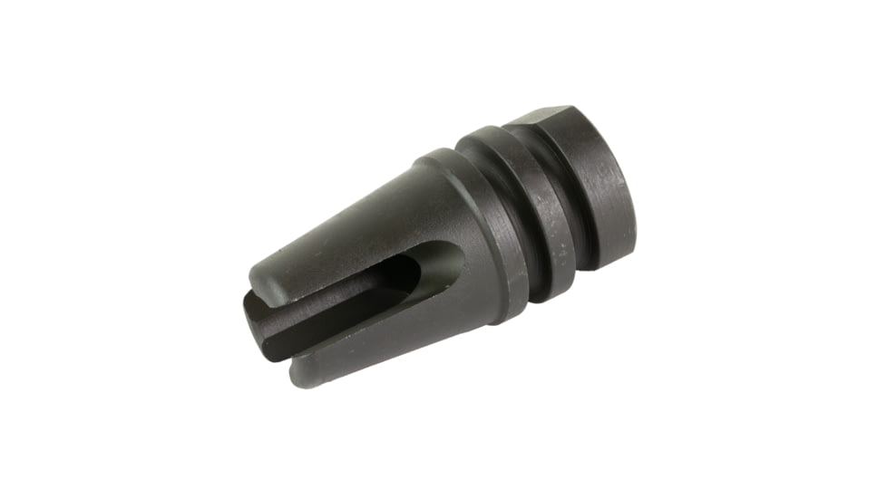 KAK Industry Retro Taper, Flash Hider, 556NATO, Fits AR-15, 1/2x28, Phosphate Finish, 1/2x28, Black, 1-2-28-TAPER-FLASH