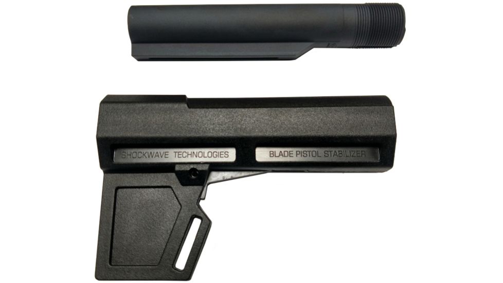 KAK Shockwave 2.0 Blade Stabilizer Brace w/Buffer Tube, Black SHOCKWAVE-2.0-BLADE-TUBE-BLACK