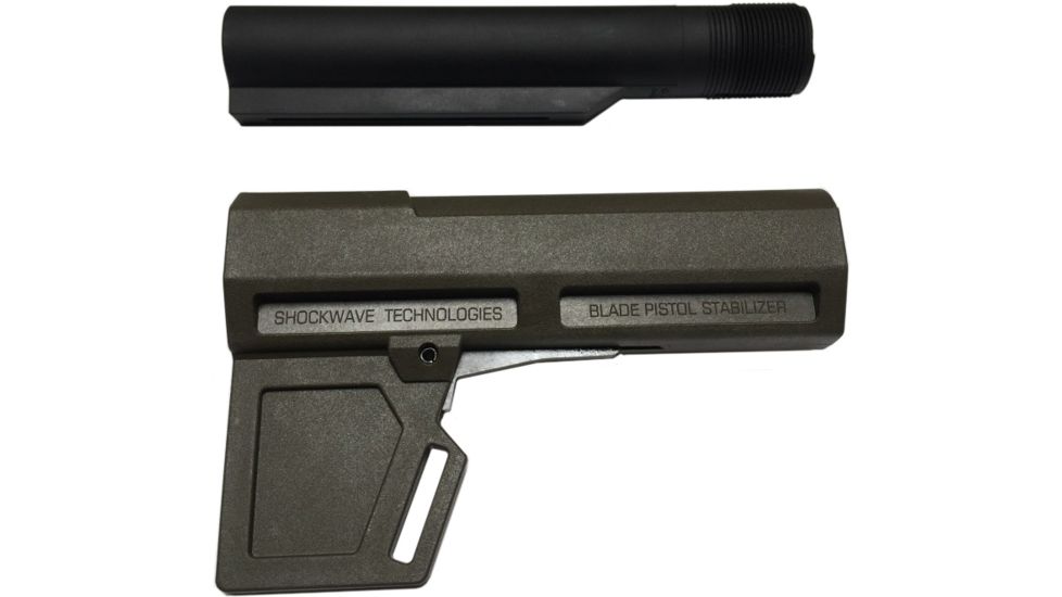 KAK Shockwave 2.0 Blade Stabilizer Brace w/Buffer Tube, OD Green SHOCKWAVE-2.0-BLADE-TUBE-GREEN