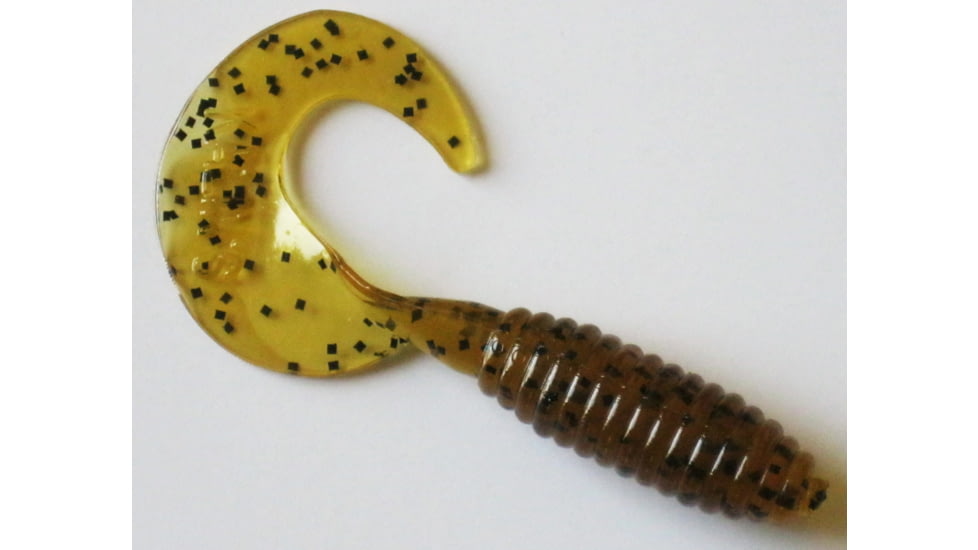 Kalin's Lunker Grub, 5in Pumpkin Salt &amp; Pepper, 10/Pack, 5G10-695