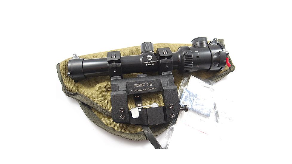 Kalinka Optics KOM 1.2-6x24, SFP Illuminated LD Reticle Rifle Scope, 59mm Universal AK and SVD Mount, Black, GSKOM12624LDP59