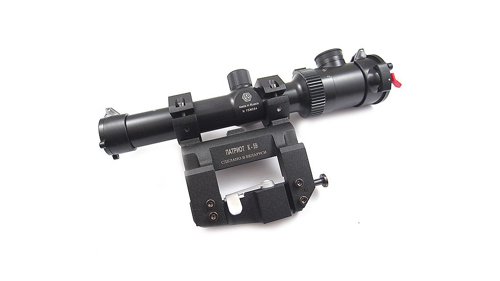 Kalinka Optics KOM 1.2-6x24, SFP Illuminated LD Reticle Rifle Scope, 65mm Universal AK and SVD Mount, Black, GSKOM12624LDP65