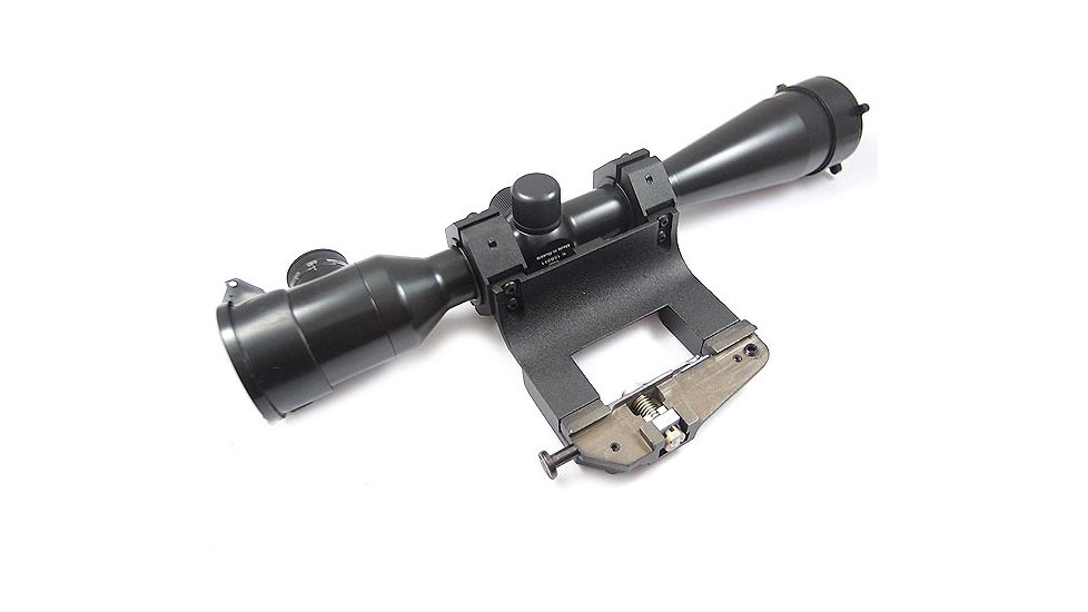 Kalinka Optics KOM 10x42 Illuminated 1000m Reticle Rifle Scope, Side Parallax, 65mm Universal AK and SVD Mount, Black, GSKOM1042LP65