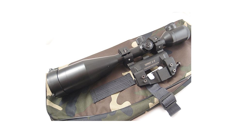 Kalinka Optics KOM 12x50, Illuminated 1000m Rifle Scope, Side Parallax, 47mm Universal SVD Mount, Black, GSKOM1250LP47