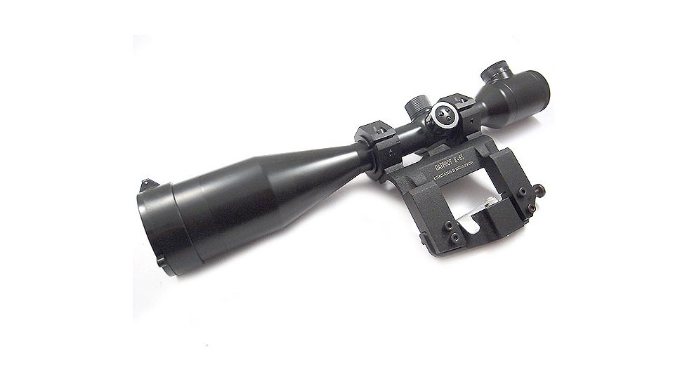 Kalinka Optics KOM 12x50 Illuminated 1000m Rifle Scope, Side Parallax, 65mm Universal AK and SVD Mount, Black, GSKOM1250LP65