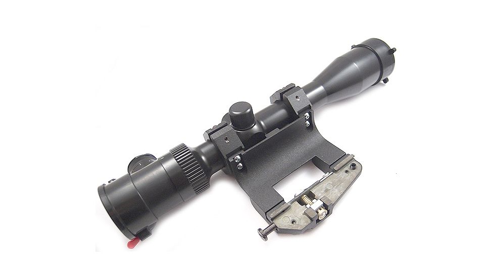 Kalinka Optics KOM 2-10x48 Illuminated LS Reticle Rifle Scope, 59mm Universal AK and SVD Mount, Black, GSKOM21048LS59