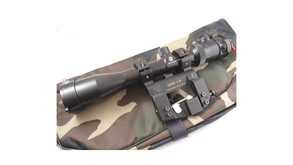 Kalinka Optics KOM 2-10x48 Illuminated LS Reticle Rifle Scope, 59mm Universal AK and SVD Mount, Black, GSKOM21048LS59