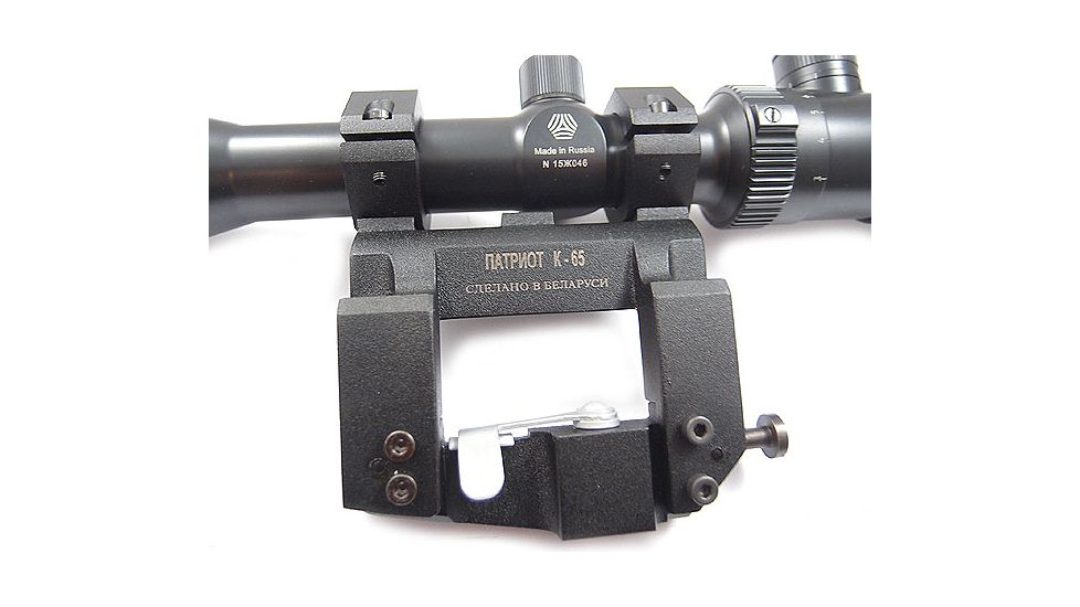 Kalinka Optics KOM 2-10x48 Illuminated LS Reticle Rifle Scope, 65mm Universal AK and SVD Mount, Black, GSKOM21048LS65