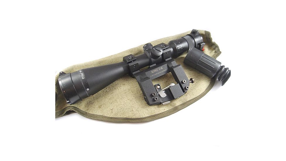 Kalinka Optics KOM 2-10x52 Illuminated 1000m Reticle Rifle Scope, 65mm Universal AK and SVD Mount, Black, GSKOM21052LP65