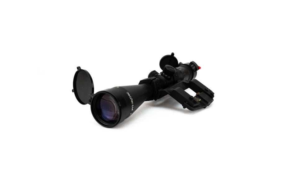 Kalinka Optics KOM 2-10x52 Illuminated 1000m Reticle Rifle Scope, 65mm Universal AK and SVD Mount, Black, GSKOM21052LP65