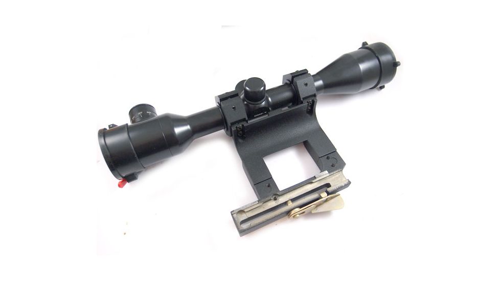 Kalinka Optics KOM 6x42 Illuminated Modern 1000m Reticle Rifle Scope w/ Focus, 65mm Special VEPR and AK Mount, Black, GSKOM642MLC65V