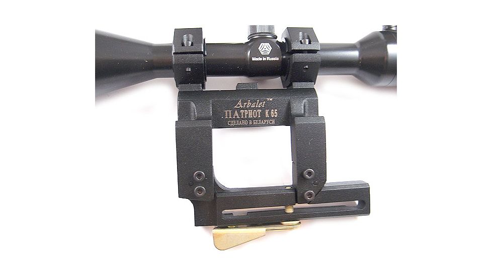 Kalinka Optics KOM 6x42 Illuminated Modern 1000m Reticle Rifle Scope w/ Focus, 65mm Special VEPR and AK Mount, Black, GSKOM642MLC65V