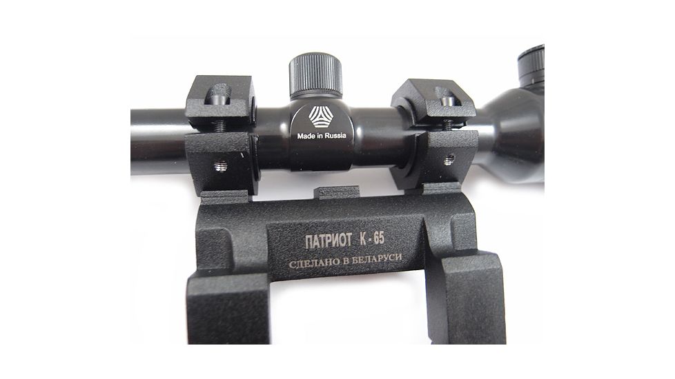 Kalinka Optics KOM 6x42 Illuminated Modern 1000m Reticle Rifle Scope w/ Focus, 65mm Universal AK and SVD Mount, Black, GSKOM642MLC65