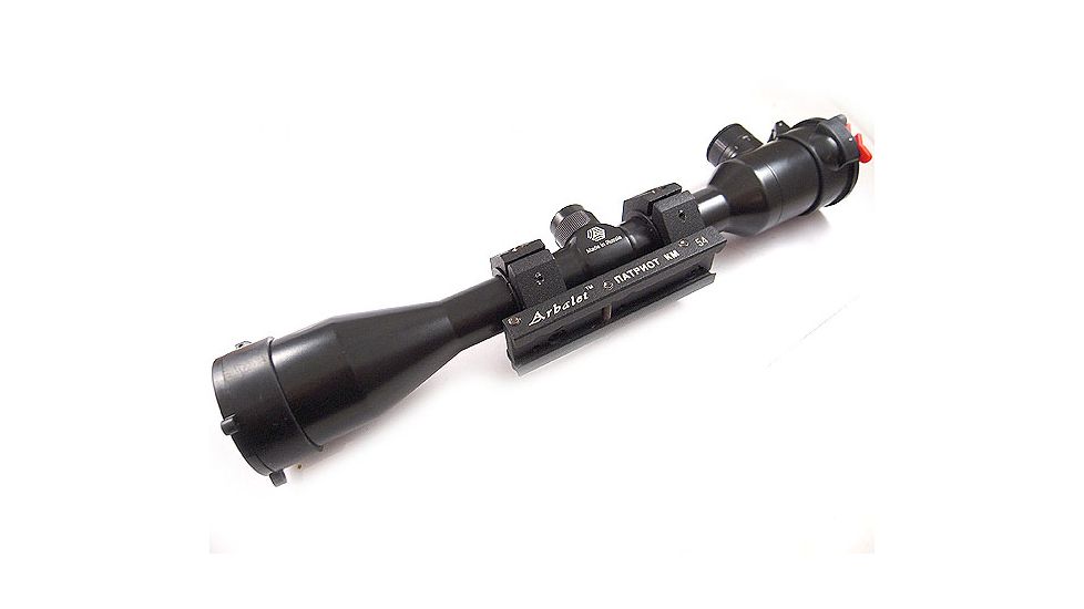 Kalinka Optics KOM 6x42 Illuminated Modern 1000m Reticle Rifle Scope w/ Focus, Picatinny Monoblock Mount, Black, GSKOM642MLCW