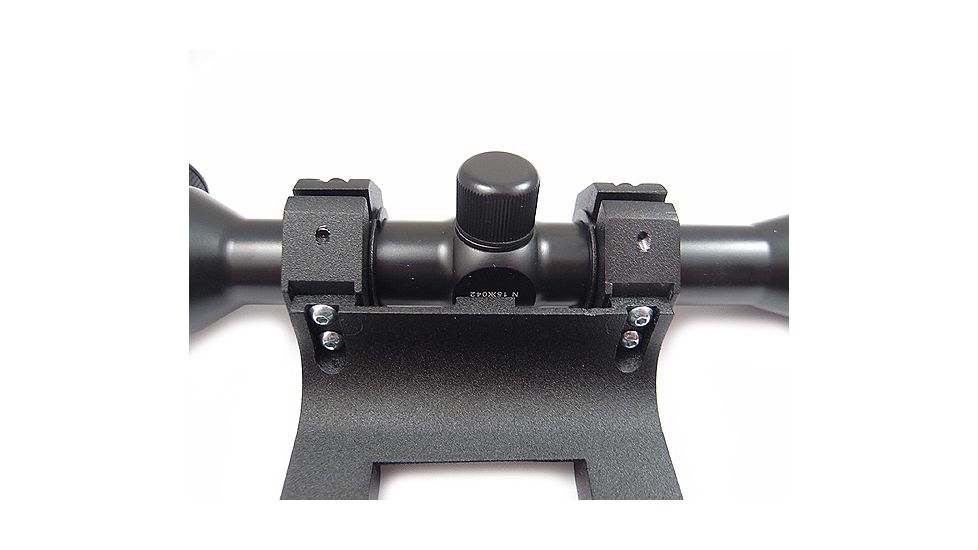 Kalinka Optics KOM 6x42 Illuminated Modern 1000m Reticle Rifle Scope w/ Focus, Picatinny Monoblock Mount, Black, GSKOM642MLCW