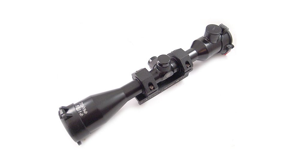 Kalinka Optics KOM 6x42 Illuminated Modern 1000m Reticle Rifle Scope w/ Focus, Picatinny Monoblock Mount, Black, GSKOM642MLCW