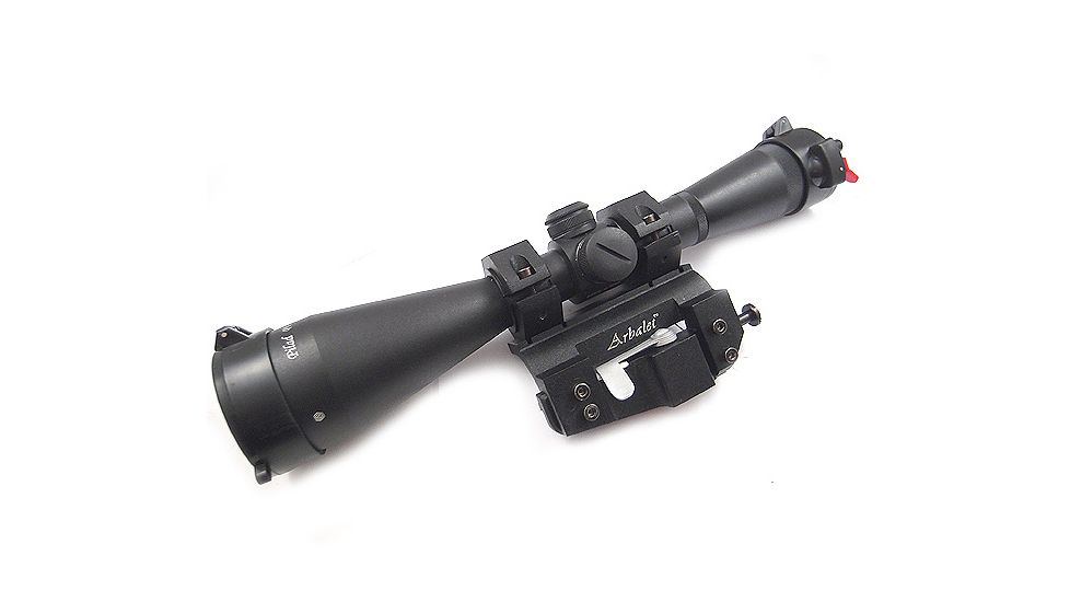 Kalinka Optics KOM 8x48 Illuminated 1000m Dragunov Reticle Rifle Scope, 30mm Super Low Profile Mount, Black, GSKOM848MLC30