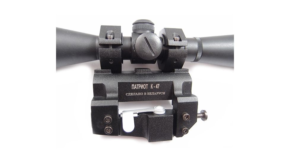 Kalinka Optics KOM 8x48 Illuminated 1000m Dragunov Reticle Rifle Scope, 47mm Universal SVD Mount, Black, GSKOM848MLC47
