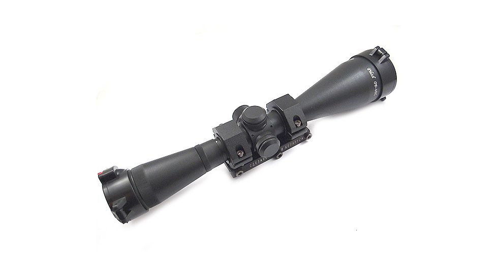 Kalinka Optics KOM 8x48 Illuminated 1000m Dragunov Reticle Rifle Scope, Picatinny Monoblock Mount, Black, GSKOM848LPW