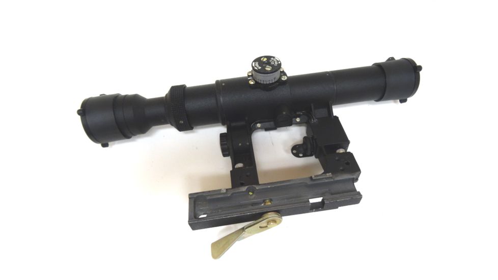 Kalinka Optics POSP 2-6x24 Rifle Scope, 1000m Rangefinder, AK, Black, GSPOSP2624AK1