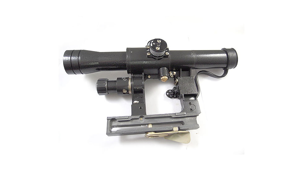 Kalinka Optics POSP 4x24 Rifle Scope, w/ BDC, 1000m Modern Rangefinder, AK/VEPR, Black, GSPOSP424AK1M