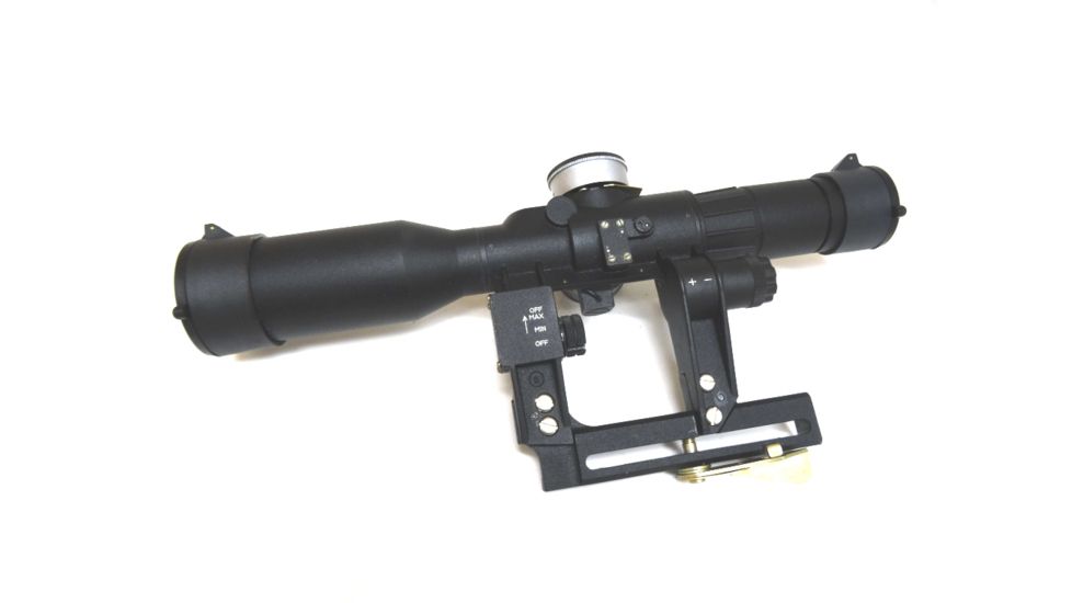 Kalinka Optics POSP 6x42 Rifle Scope, D Vari POSP PRO, Focus, 1000m Rangefinder, AK, Black, GSPOSP642DVPROAK1